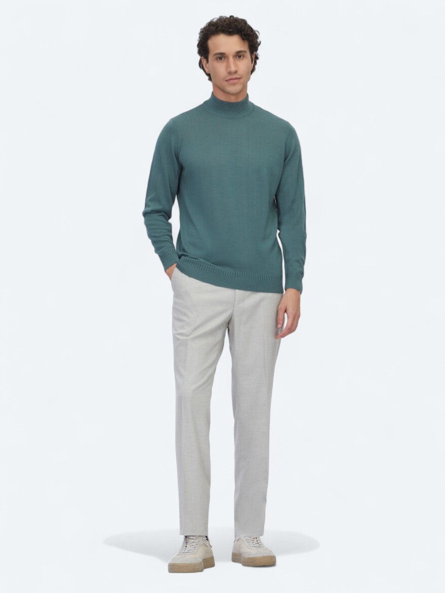 Dark Mint Knitwear Sweatshirt 