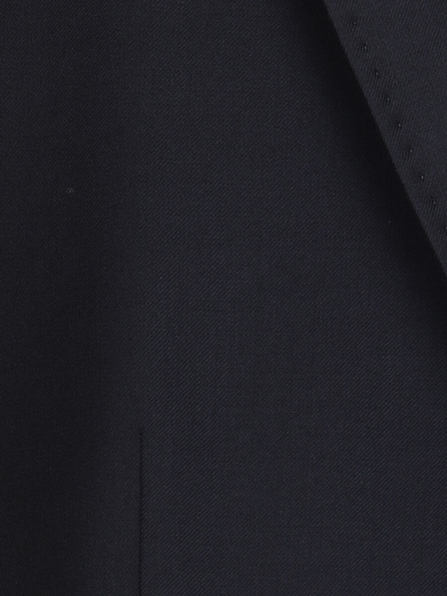 Dark Navyblue Micro Slim Fit 100% Wool Suit - 11