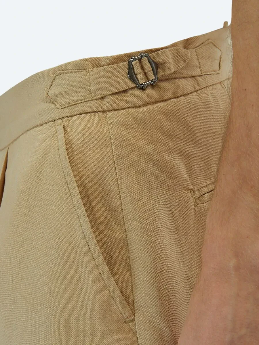 Deve Tüyü Dokuma Carrot Fit Casual Bermuda - 4