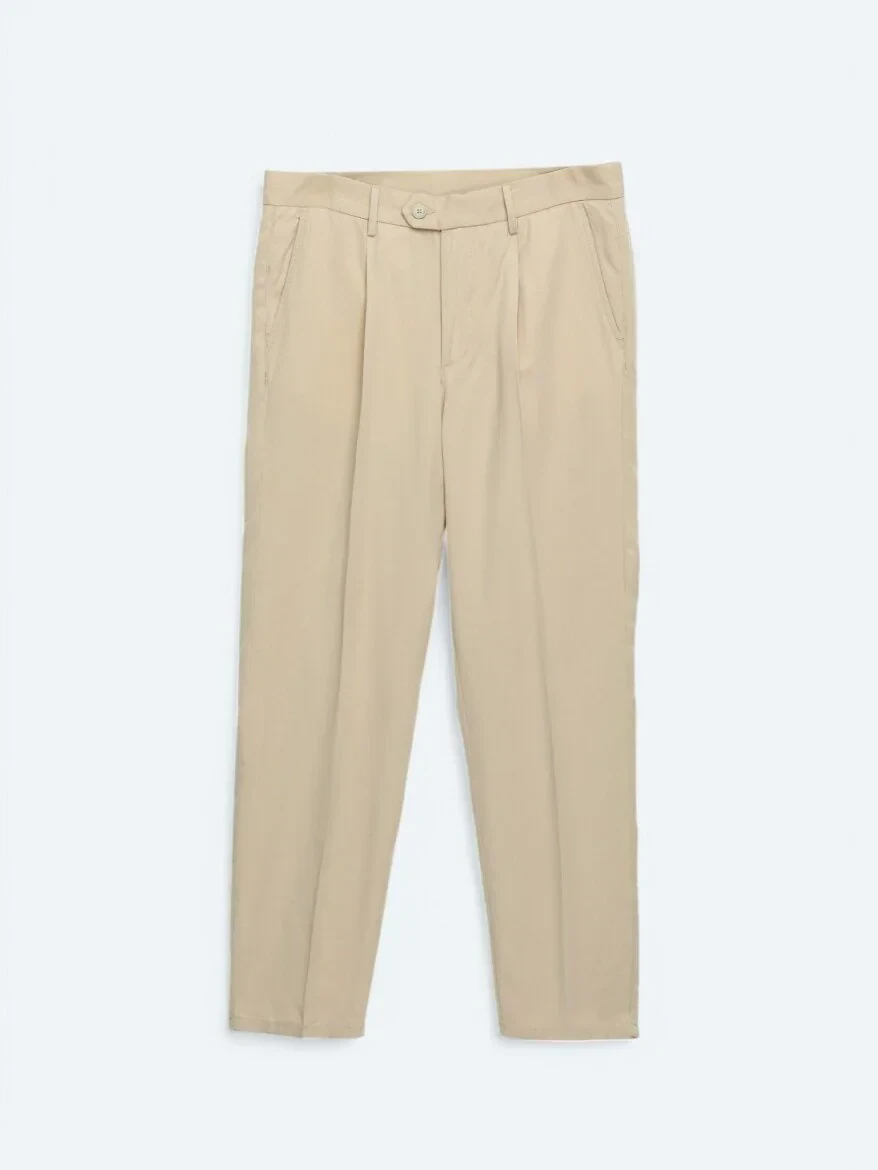 Deve Tüyü Dokuma Loose Fit Casual Pantolon - 6