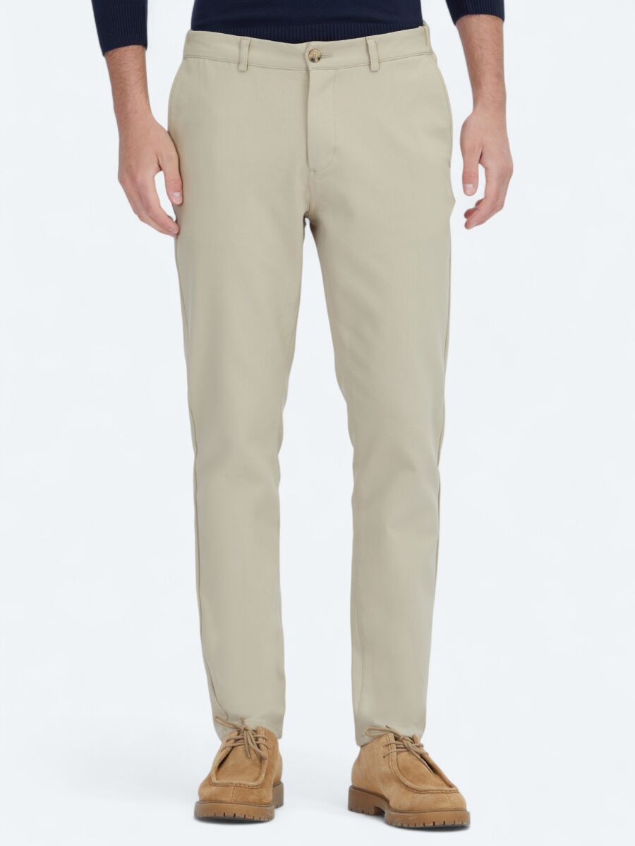 Deve Tüyü Teknik Casual Pamuk Karışımlı Pantolon - 2