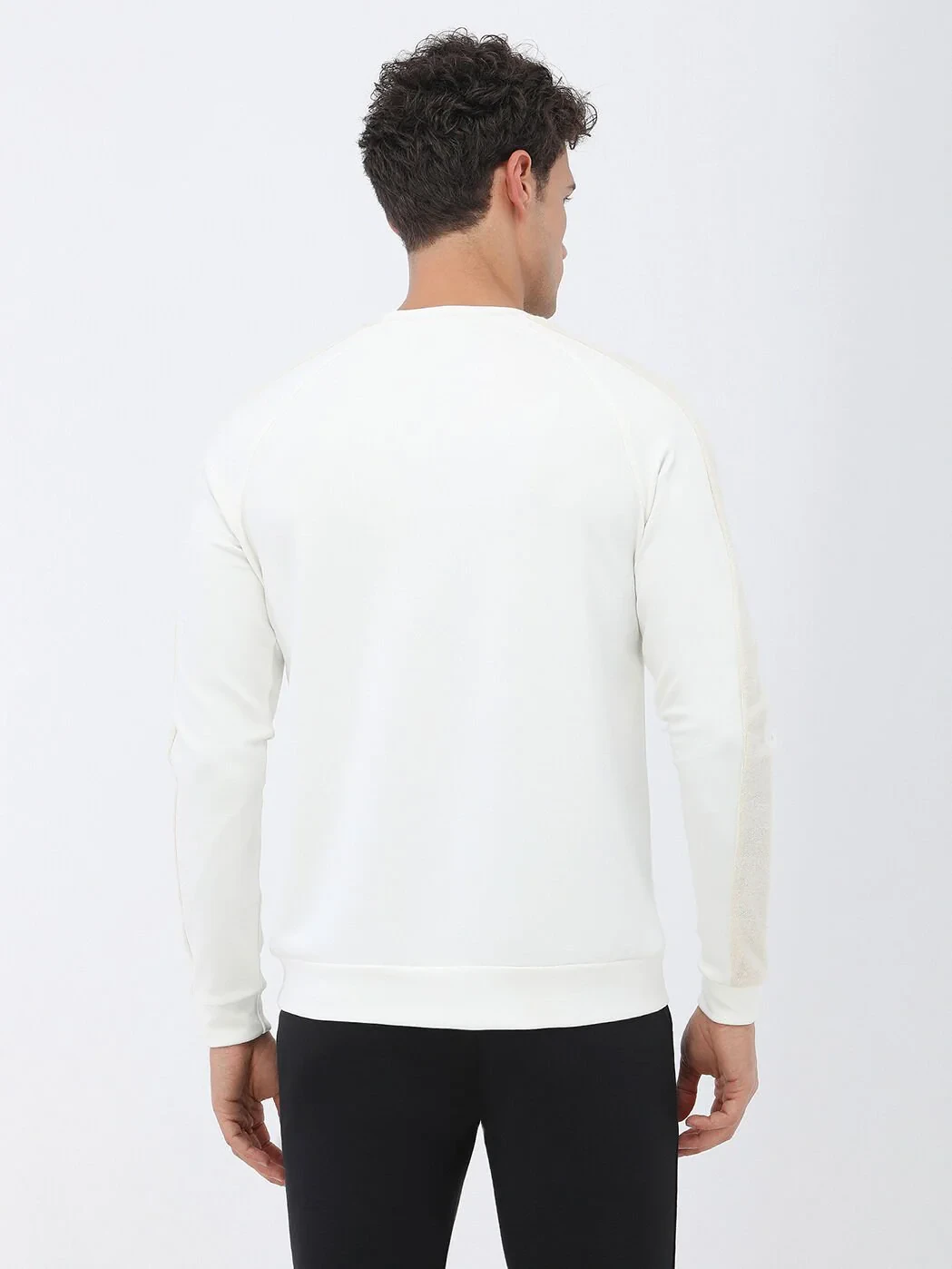 Ecru Crew Neck Sweatshirt - 5