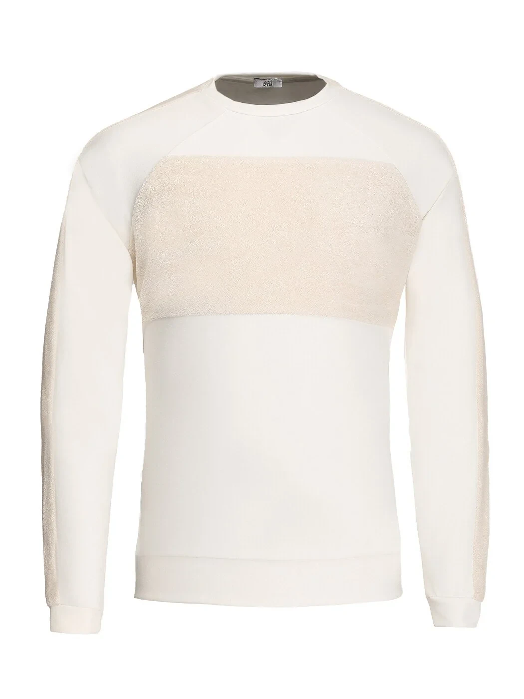 Ecru Crew Neck Sweatshirt - 6