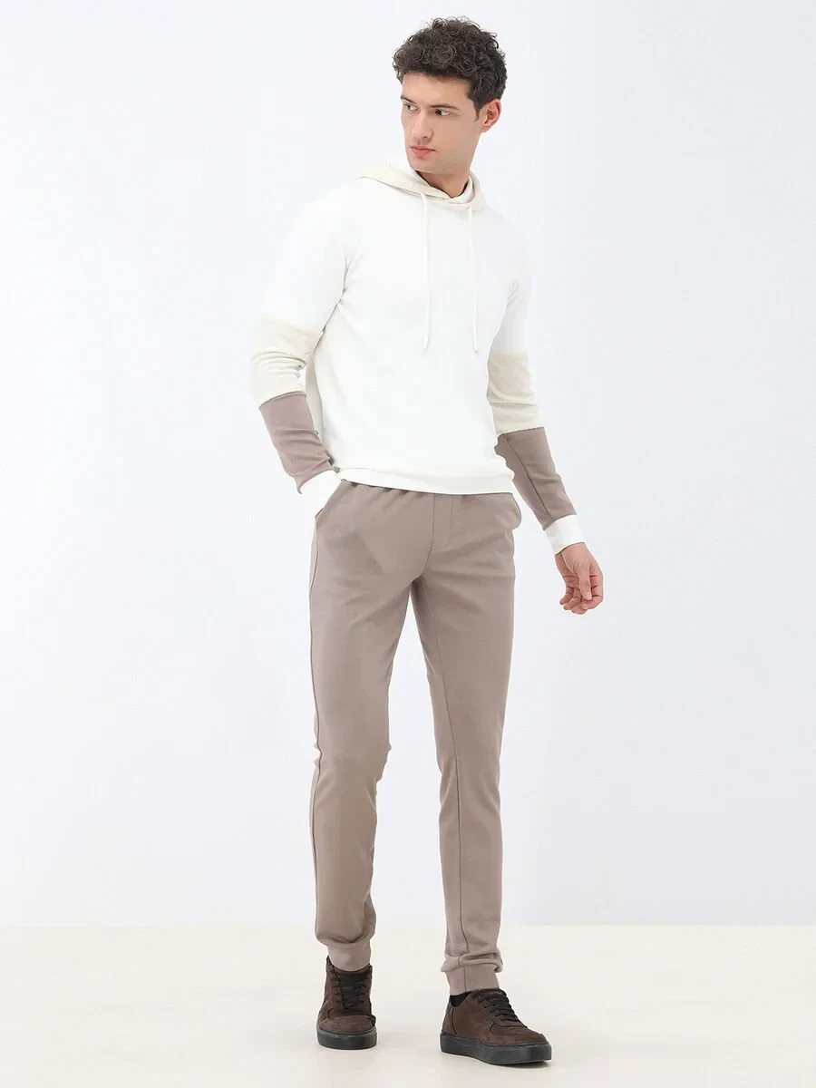 Ecru Hooded Sweatshirt - 2