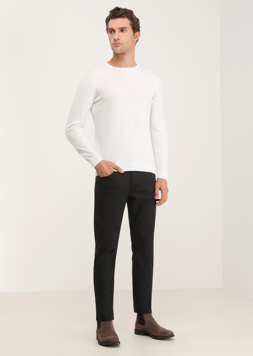 Ecru Knitwear Sweatshirt - 2