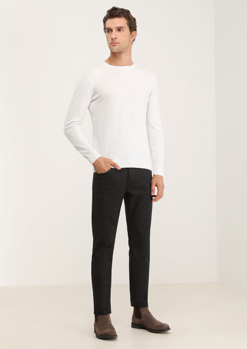 Ecru Knitwear Sweatshirt - 2