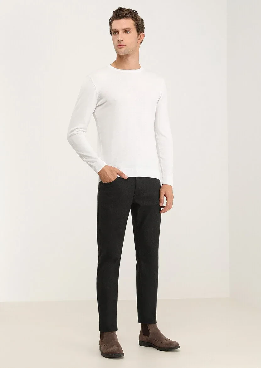 Ecru Knitwear Sweatshirt - 2