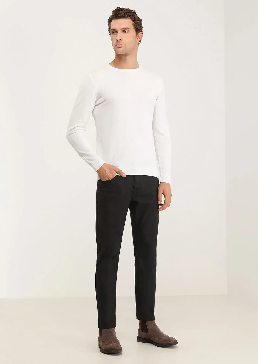 Ecru Knitwear Sweatshirt - 2