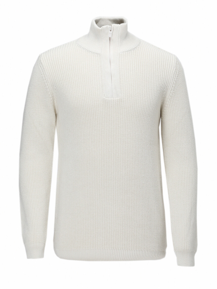 Ecru Knitwear Sweatshirt 