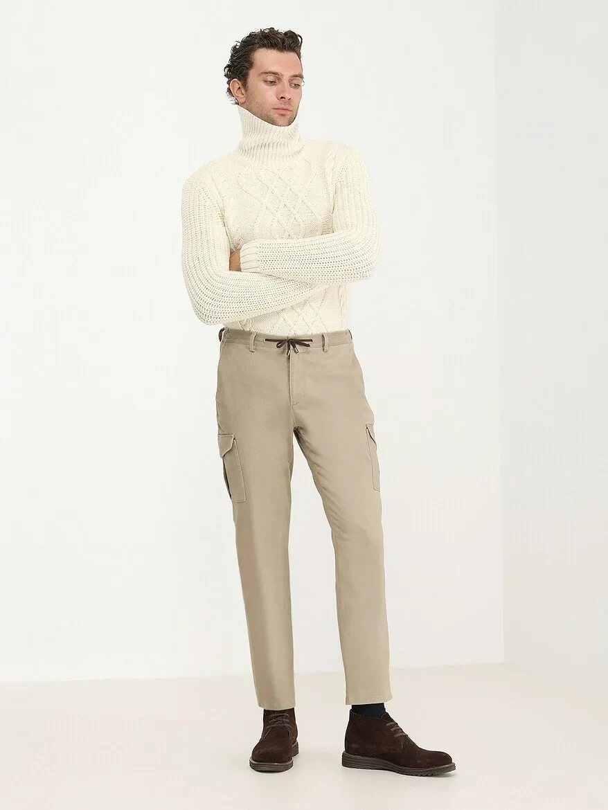 Ecru Knitwear Sweatshirt - 2
