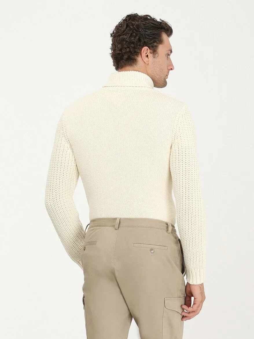 Ecru Knitwear Sweatshirt - 6