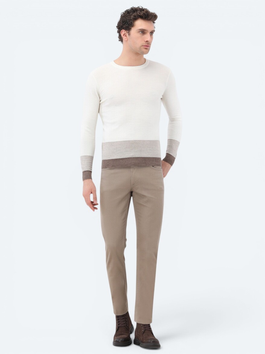 Ecru Knitwear Sweatshirt - 2