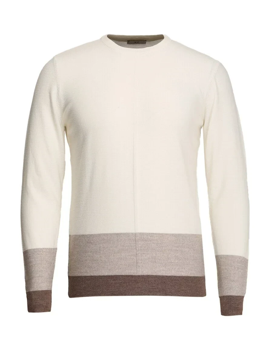 Ecru Knitwear Sweatshirt - 6