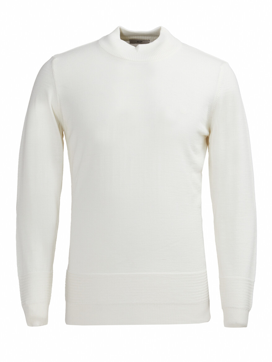 Ecru Knitwear Sweatshirt 