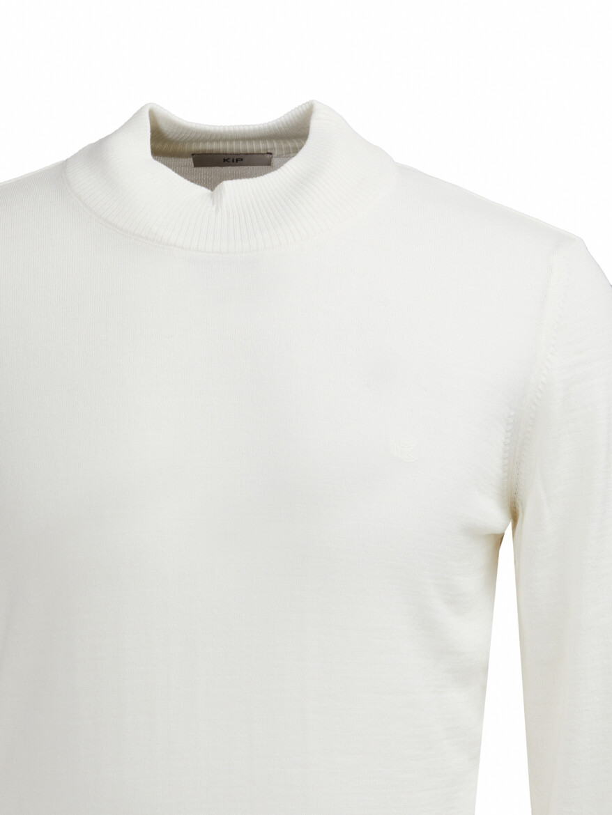 Ecru Knitwear Sweatshirt - 2