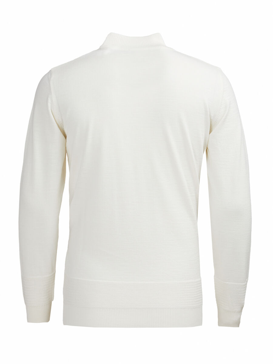 Ecru Knitwear Sweatshirt - 3