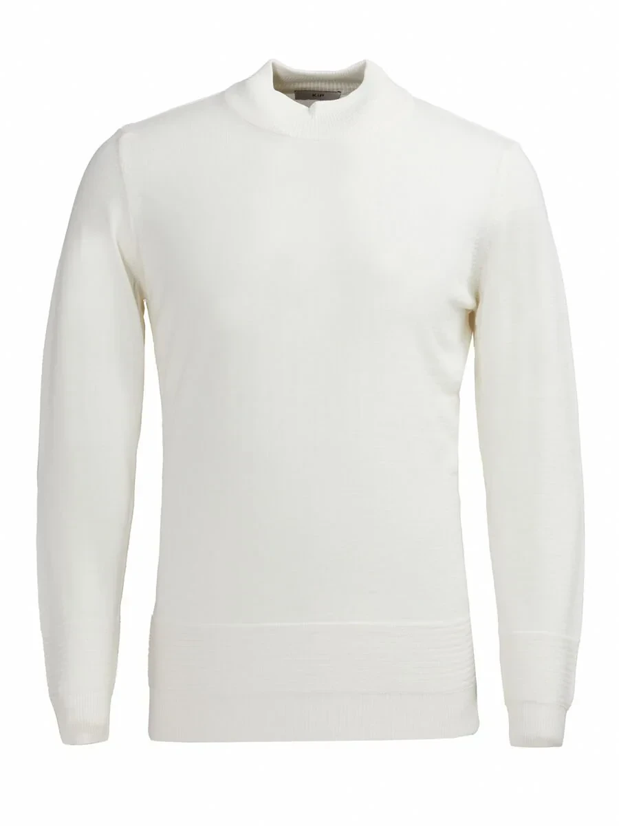 Ecru Knitwear Sweatshirt - 1