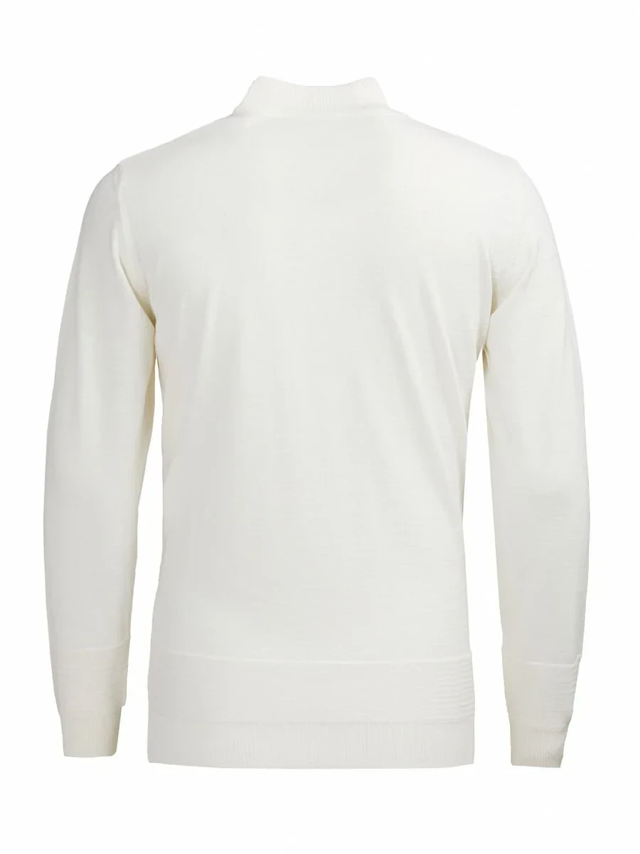 Ecru Knitwear Sweatshirt - 3