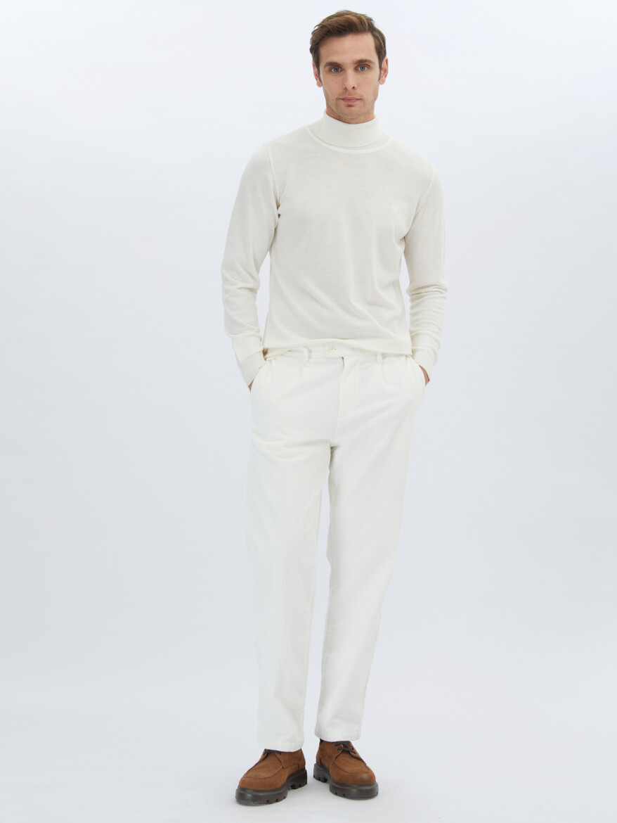 Ecru Knitwear Sweatshirt - 2