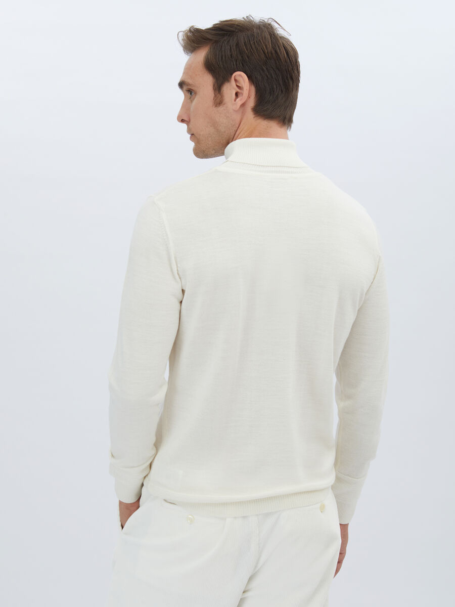Ecru Knitwear Sweatshirt - 6