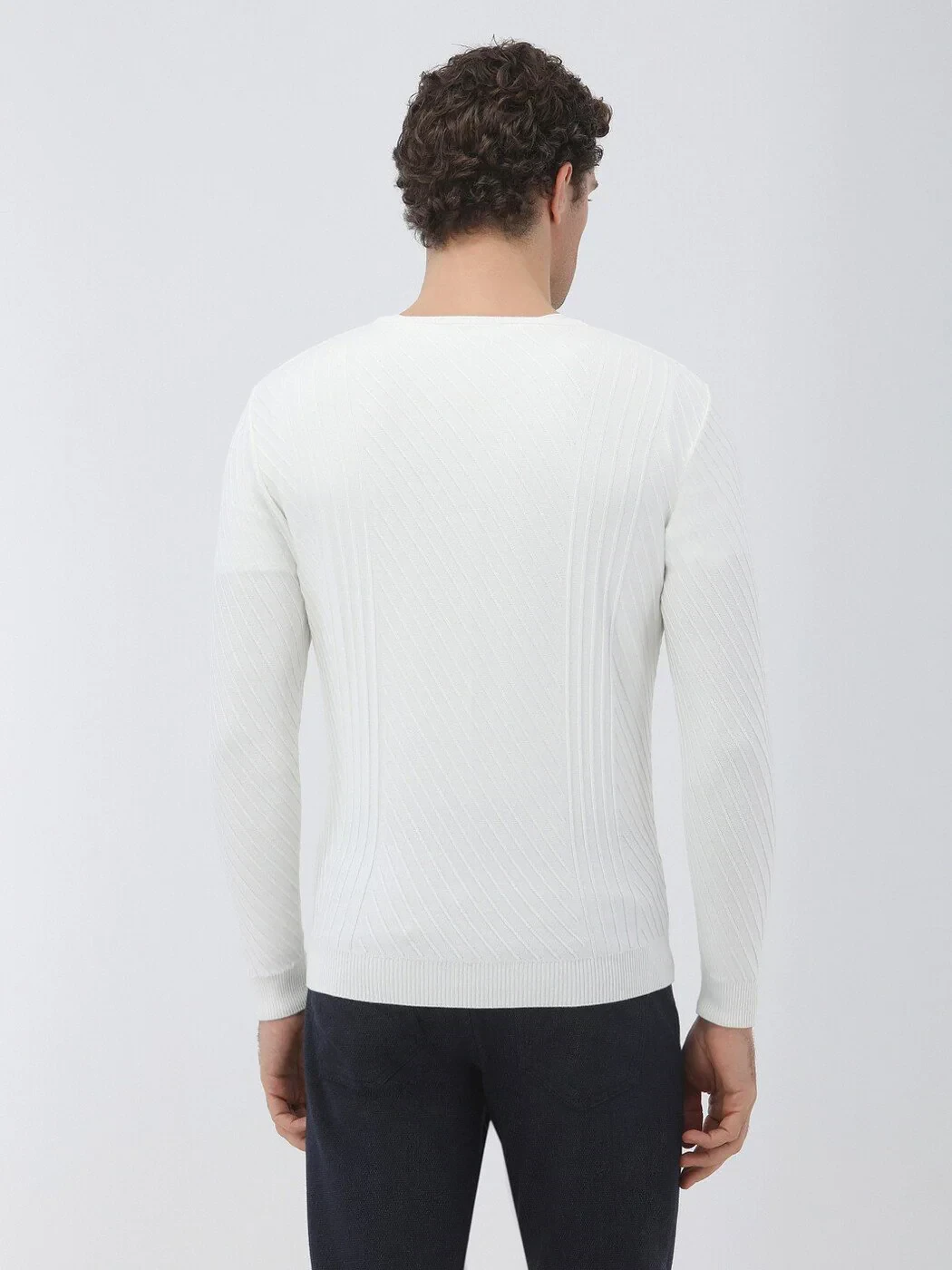Ecru Knitwear Sweatshirt - 5