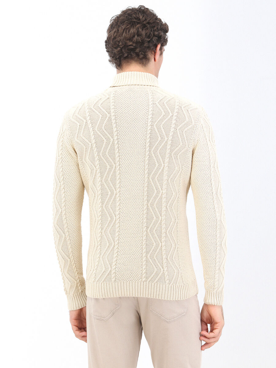 Ecru Knitwear Sweatshirt - 6