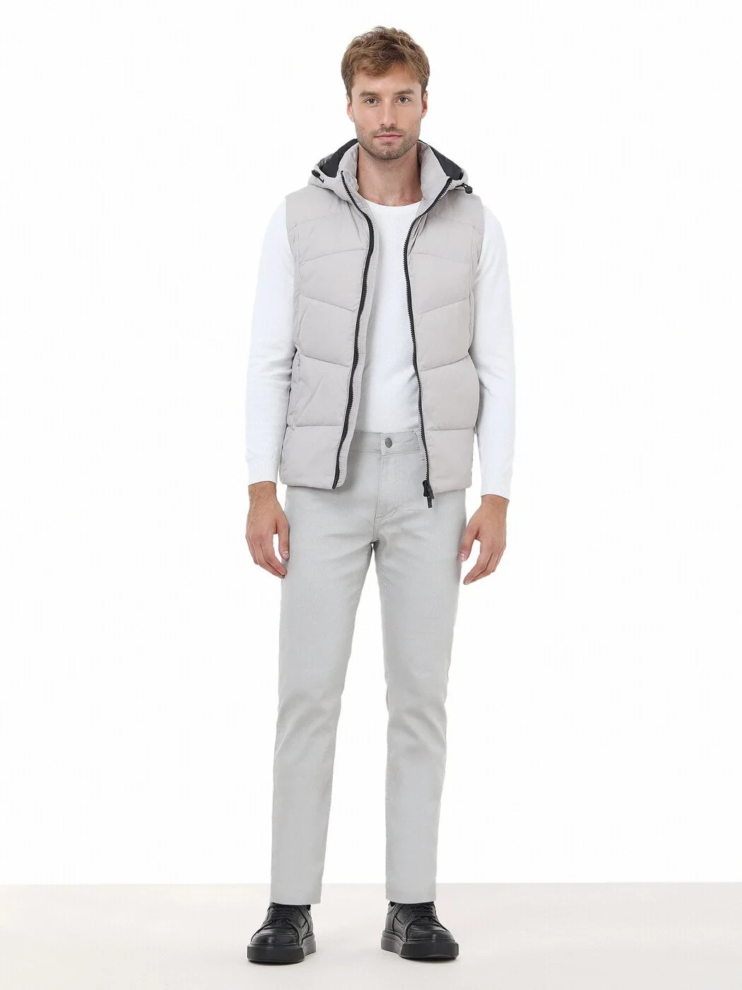 Ecru Knitwear Sweatshirt - 3