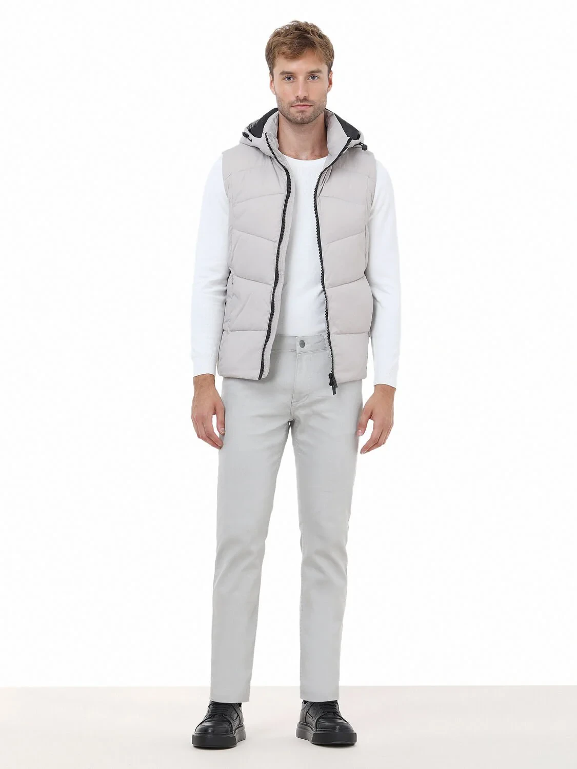 Ecru Knitwear Sweatshirt - 3