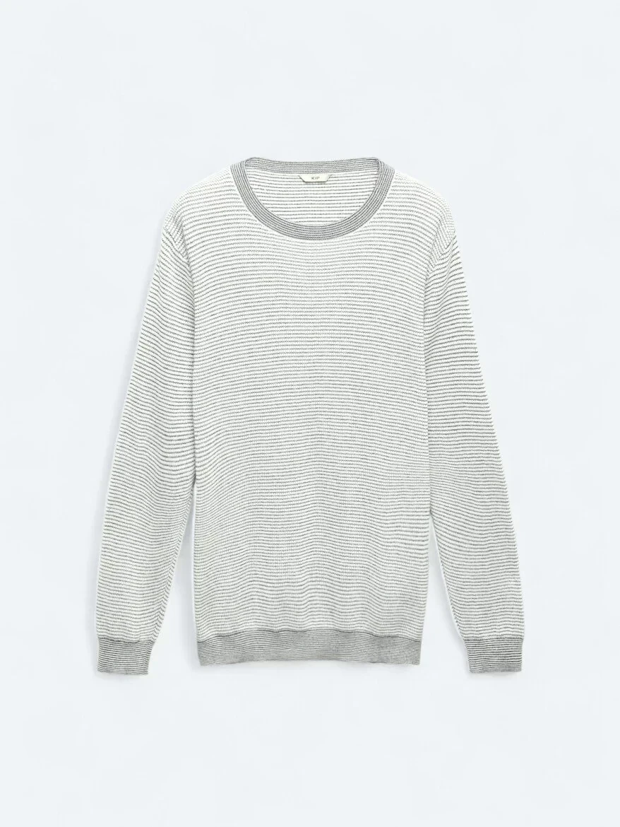 Ecru Knitwear Sweatshirt - 8