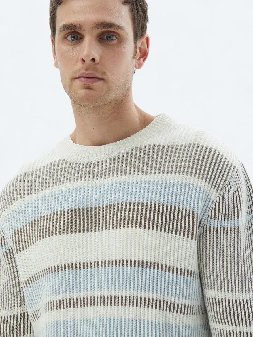 Ecru Knitwear Sweatshirt 