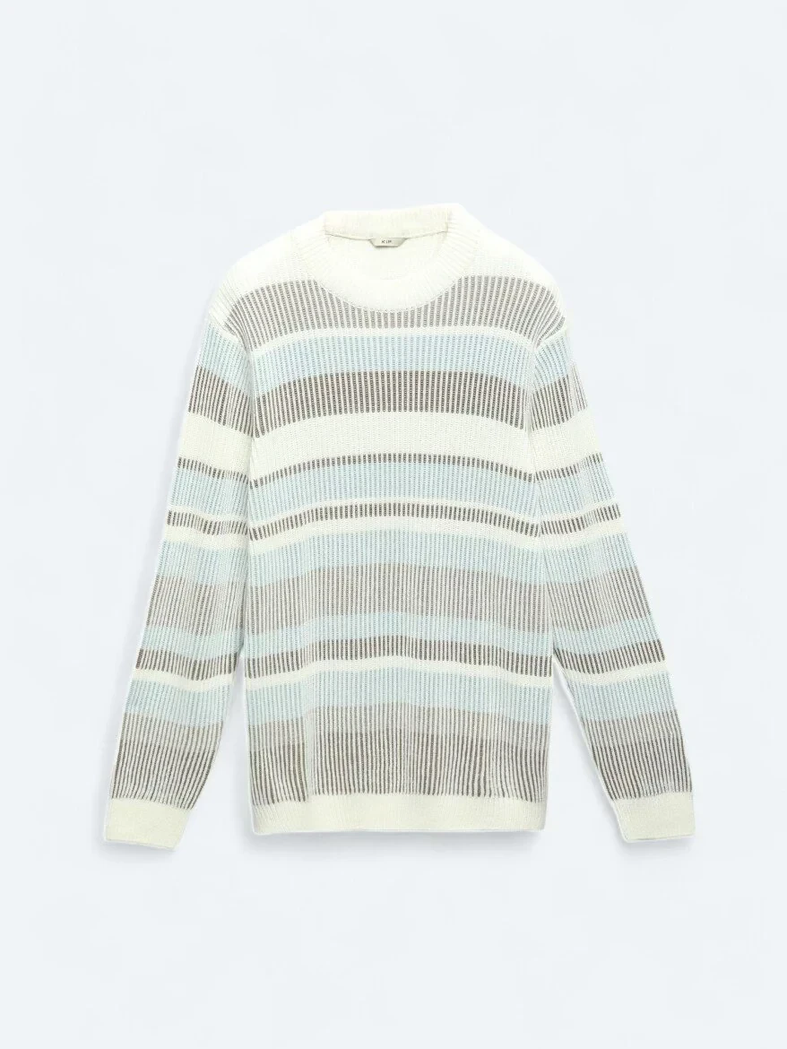 Ecru Knitwear Sweatshirt - 6
