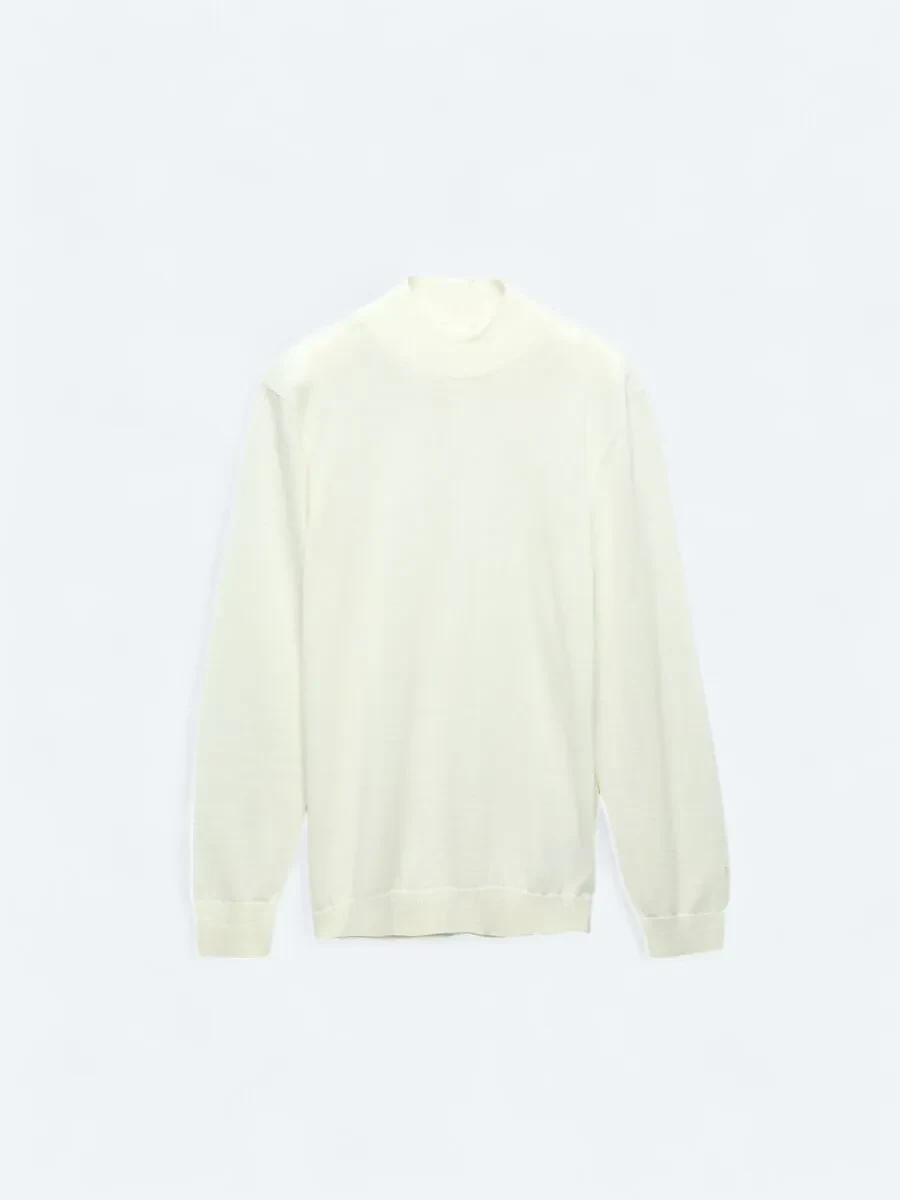 Ecru Knitwear Sweatshirt - 8