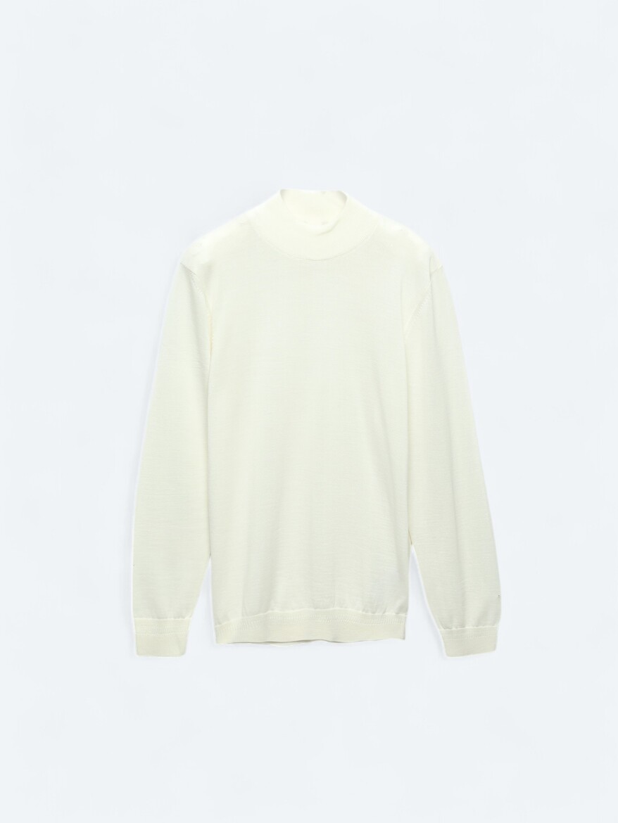 Ecru Knitwear Sweatshirt - 8