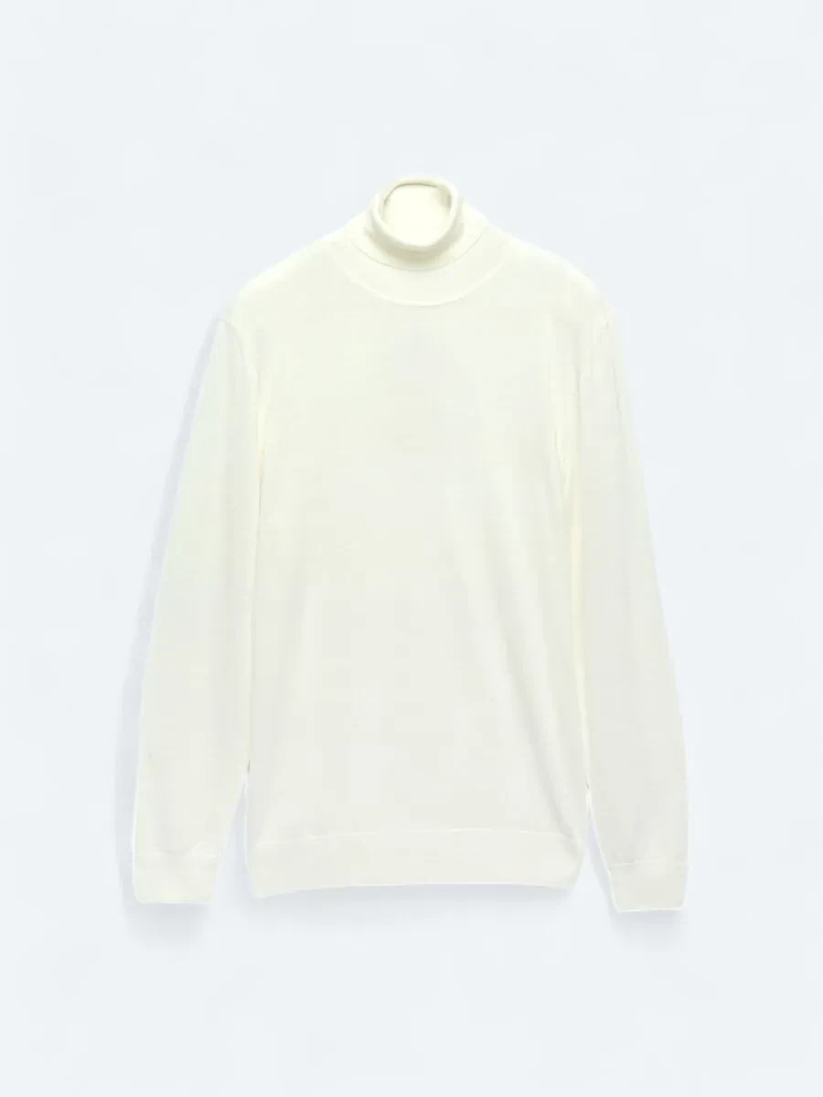 Ecru Knitwear Sweatshirt - 7
