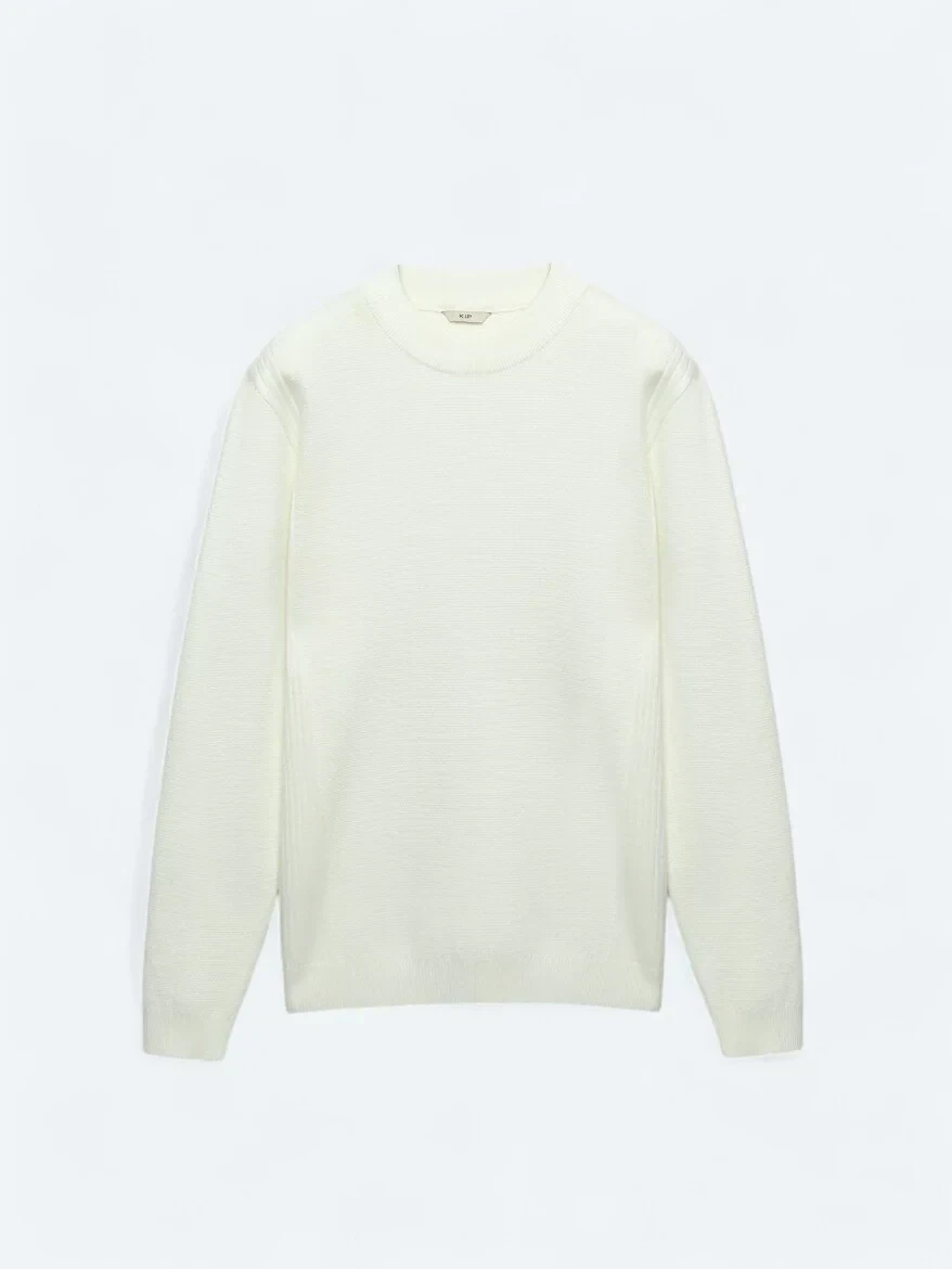 Ecru Knitwear Sweatshirt - 8
