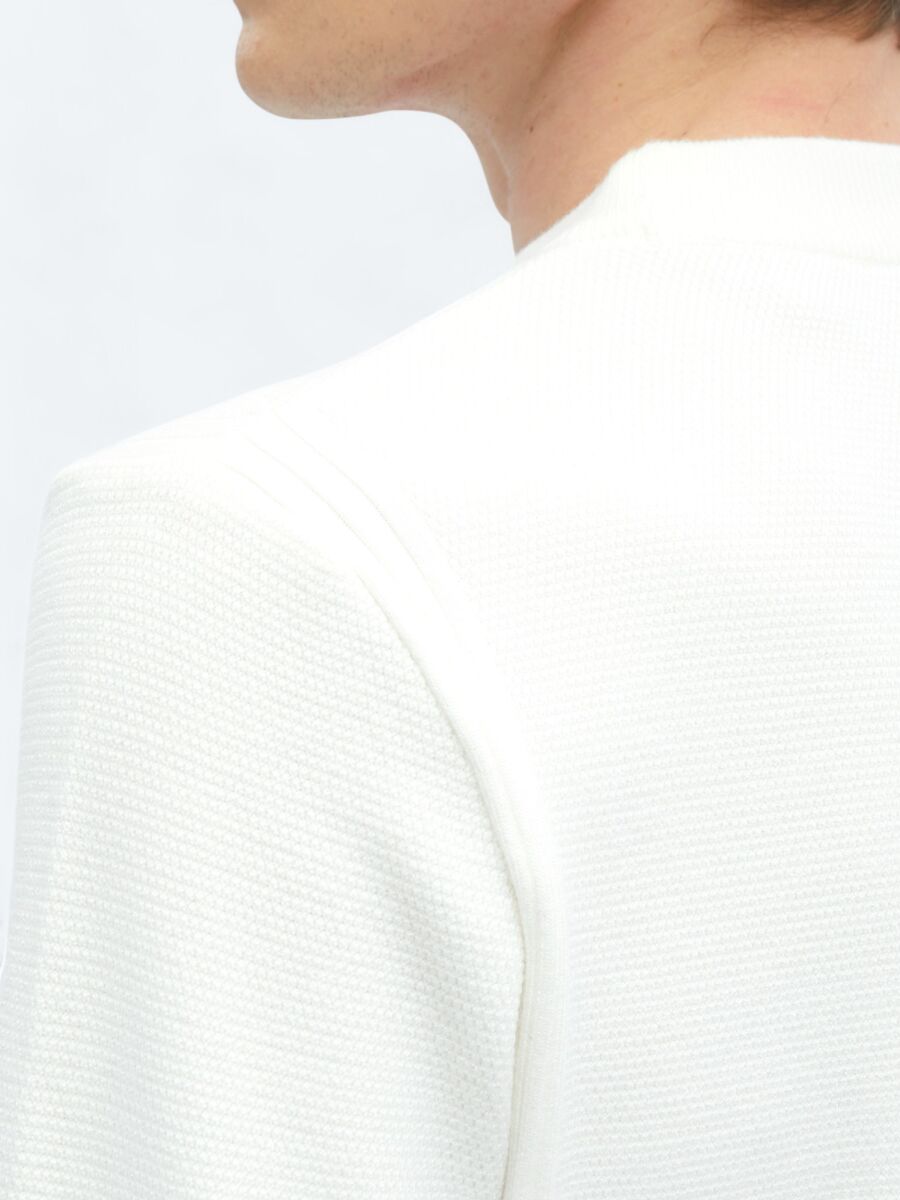 Ecru Knitwear Sweatshirt - 6