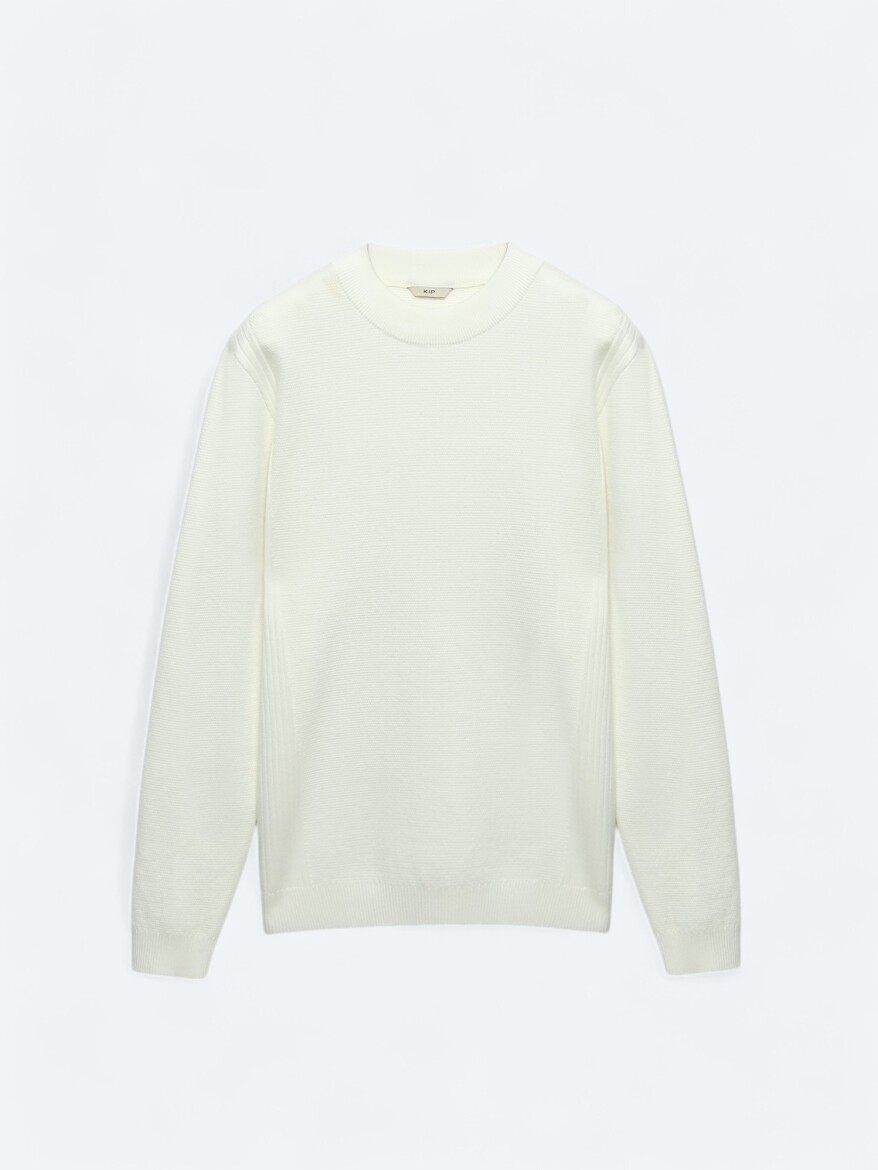 Ecru Knitwear Sweatshirt - 8