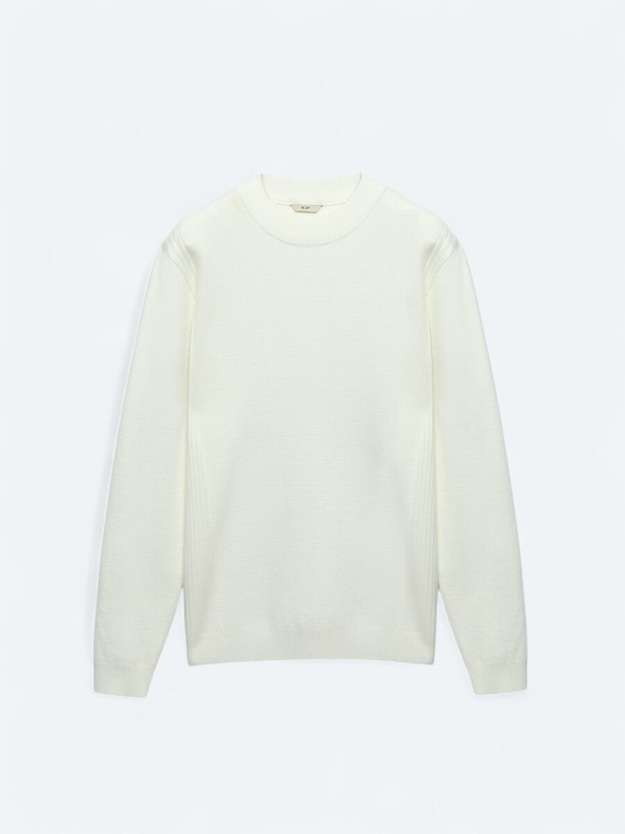 Ecru Knitwear Sweatshirt - 8