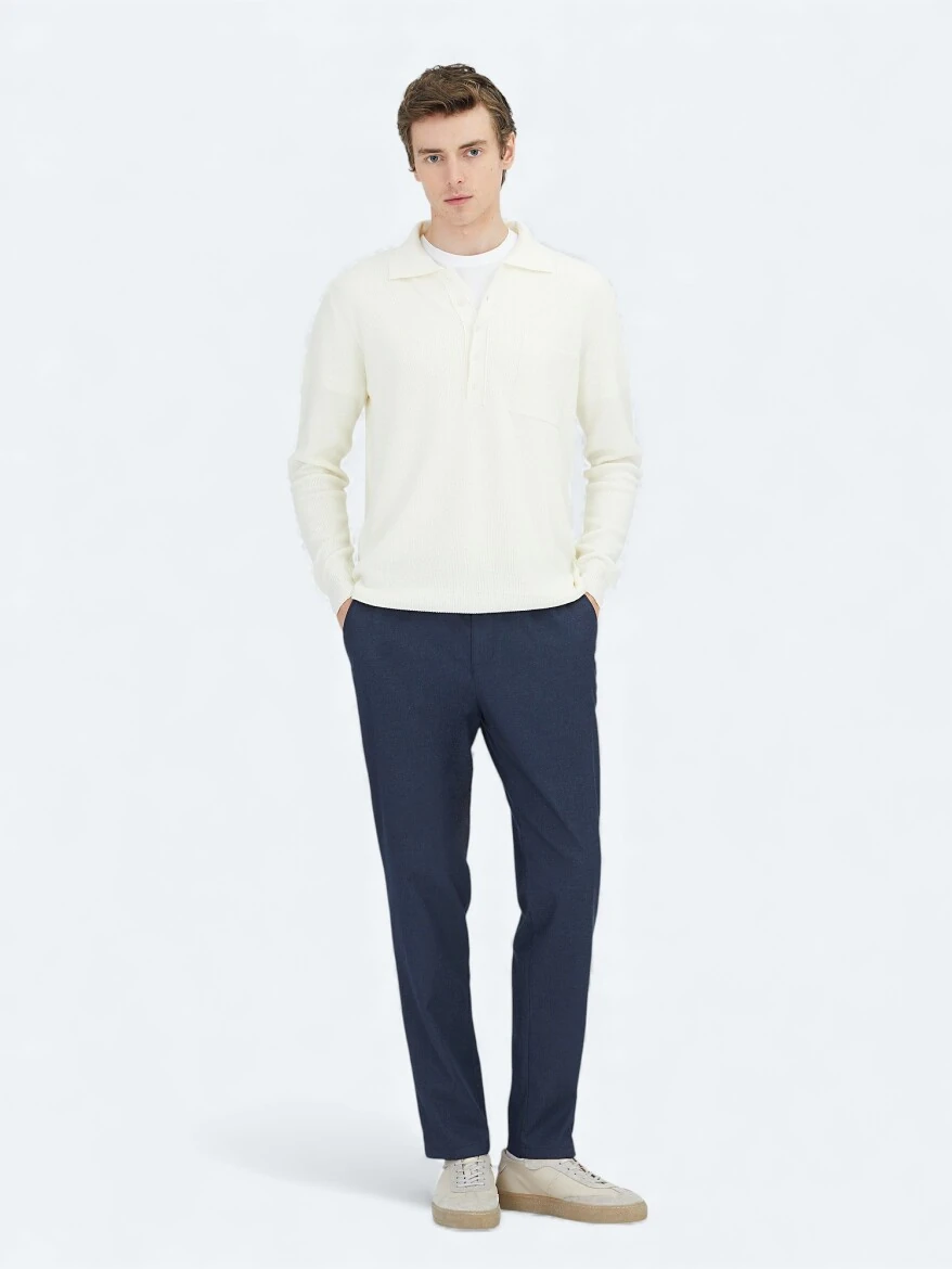 Ecru Knitwear Sweatshirt - 2