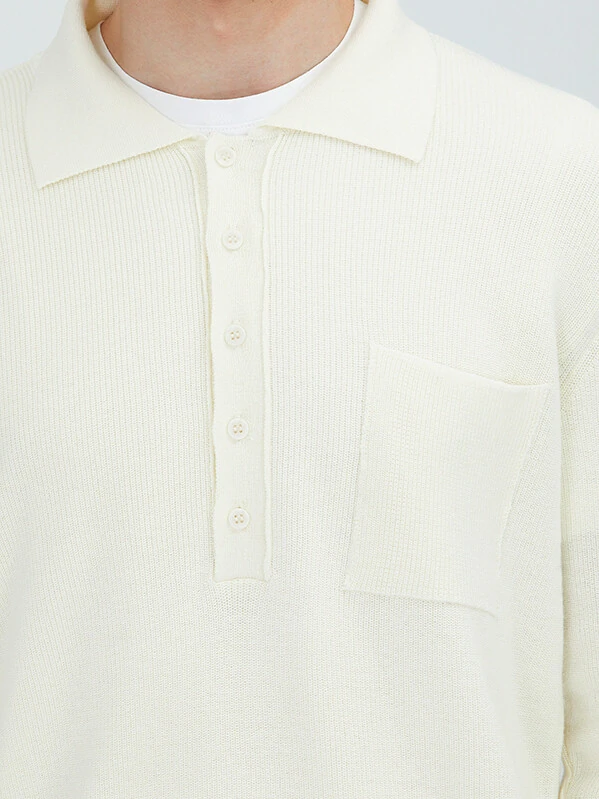 Ecru Knitwear Sweatshirt - 3