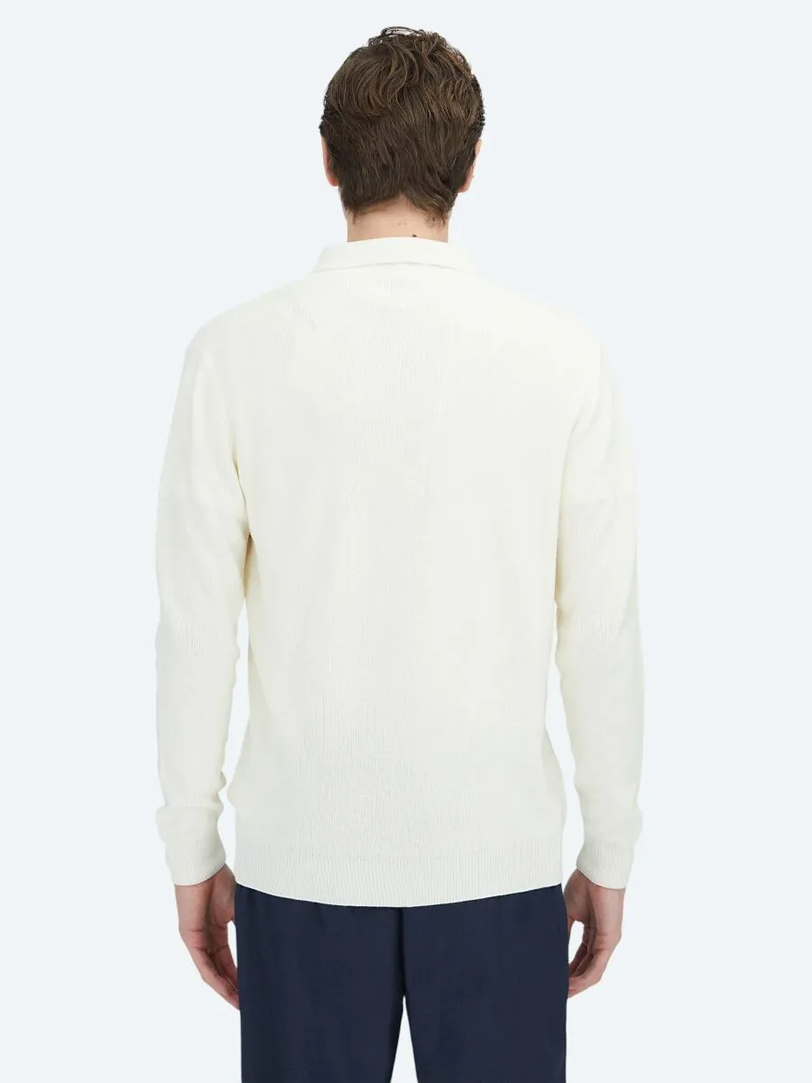 Ecru Knitwear Sweatshirt - 5