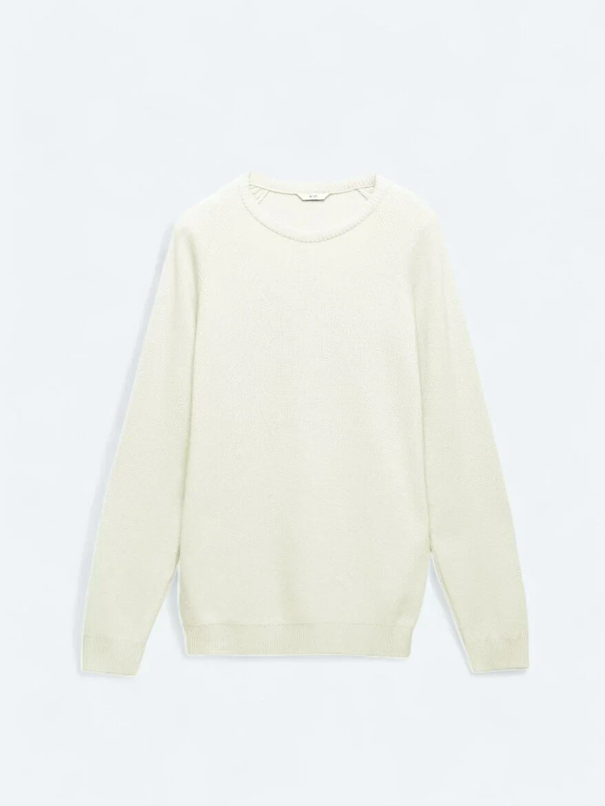 Ecru Knitwear Sweatshirt - 7