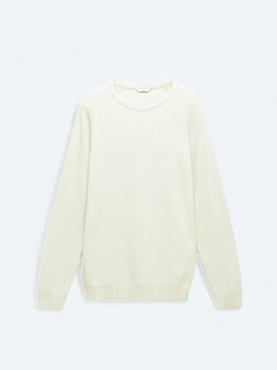 Ecru Knitwear Sweatshirt - 7