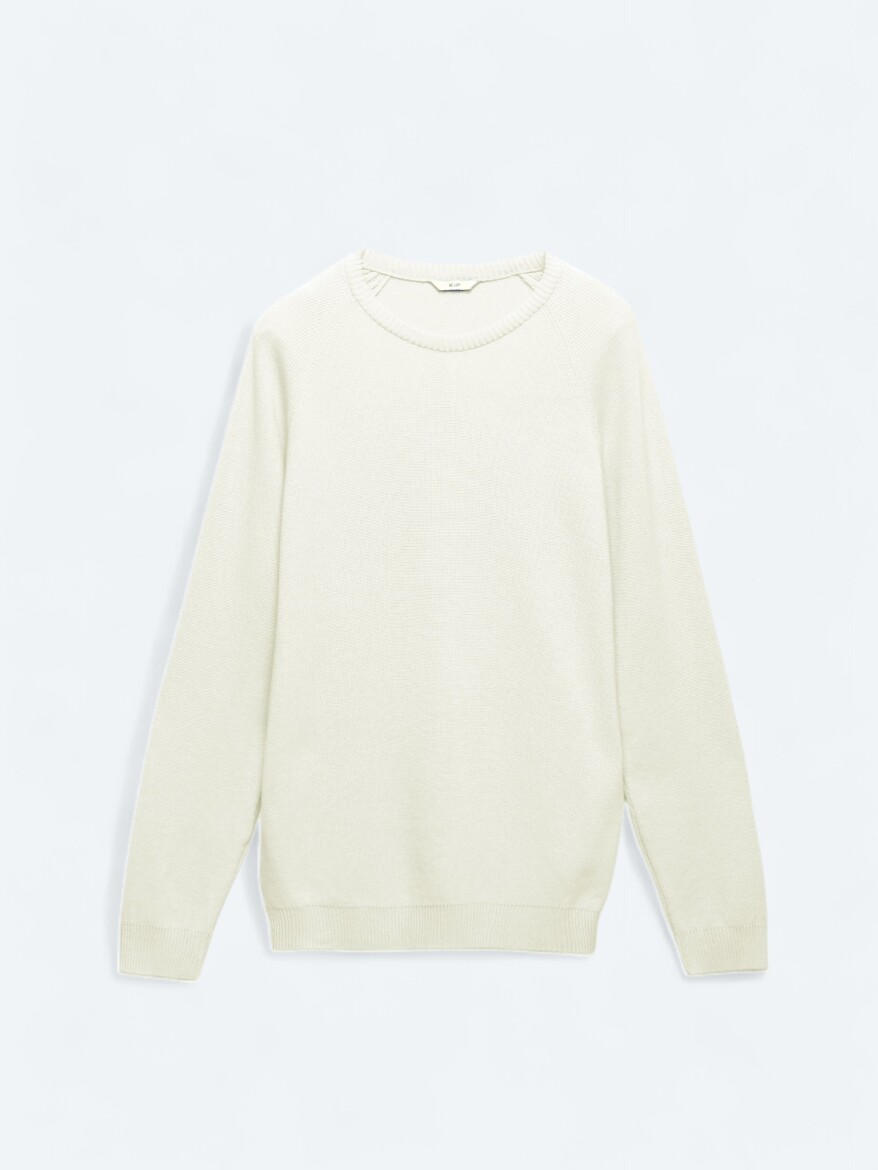 Ecru Knitwear Sweatshirt - 7