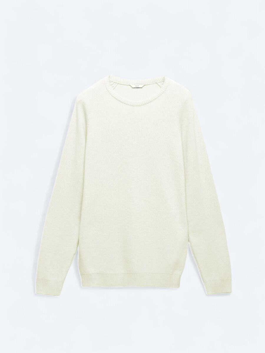 Ecru Knitwear Sweatshirt - 7
