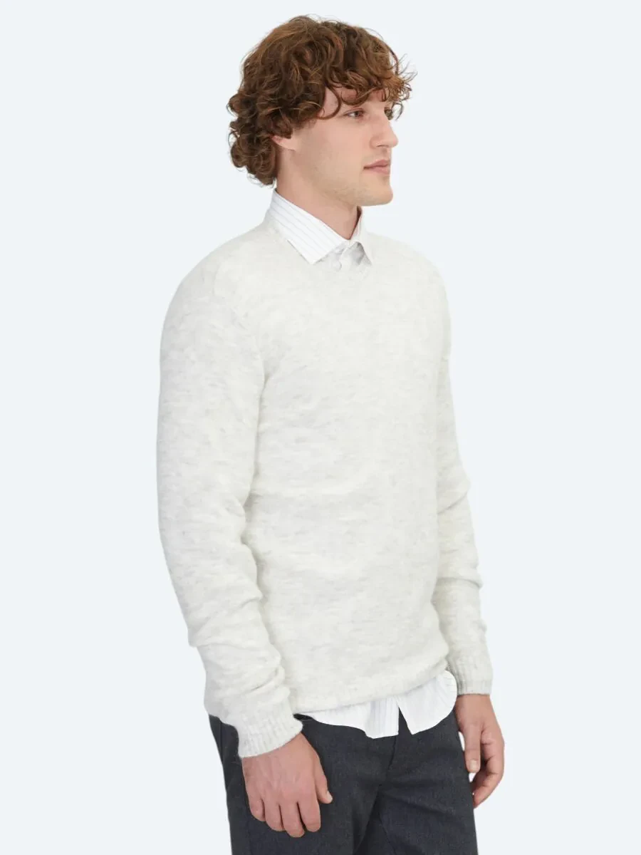Ecru Knitwear Sweatshirt - 3