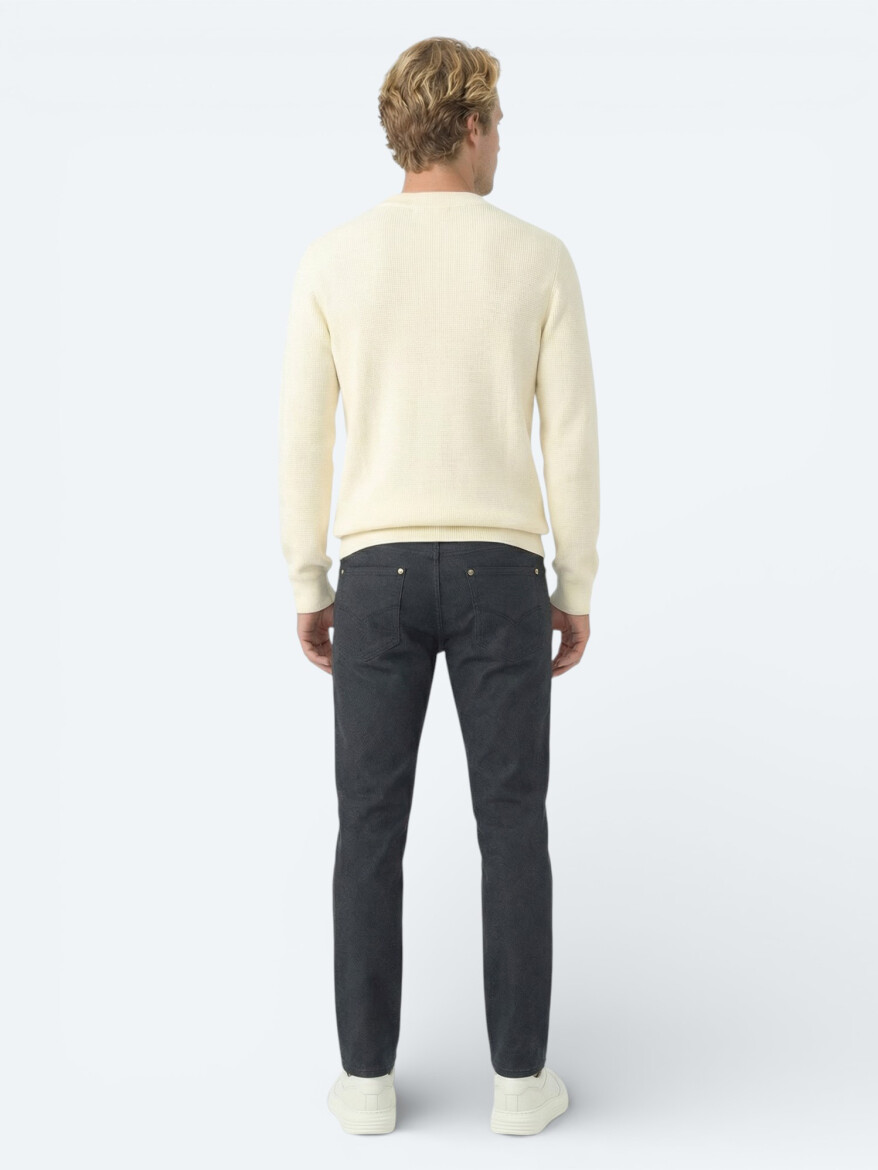 Ecru Knitwear Sweatshirt - 4