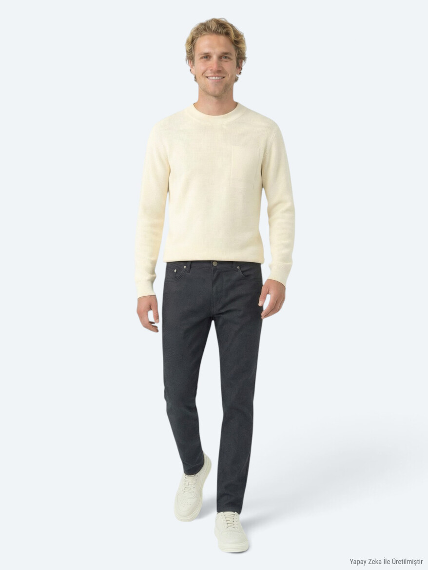Ecru Knitwear Sweatshirt - 2