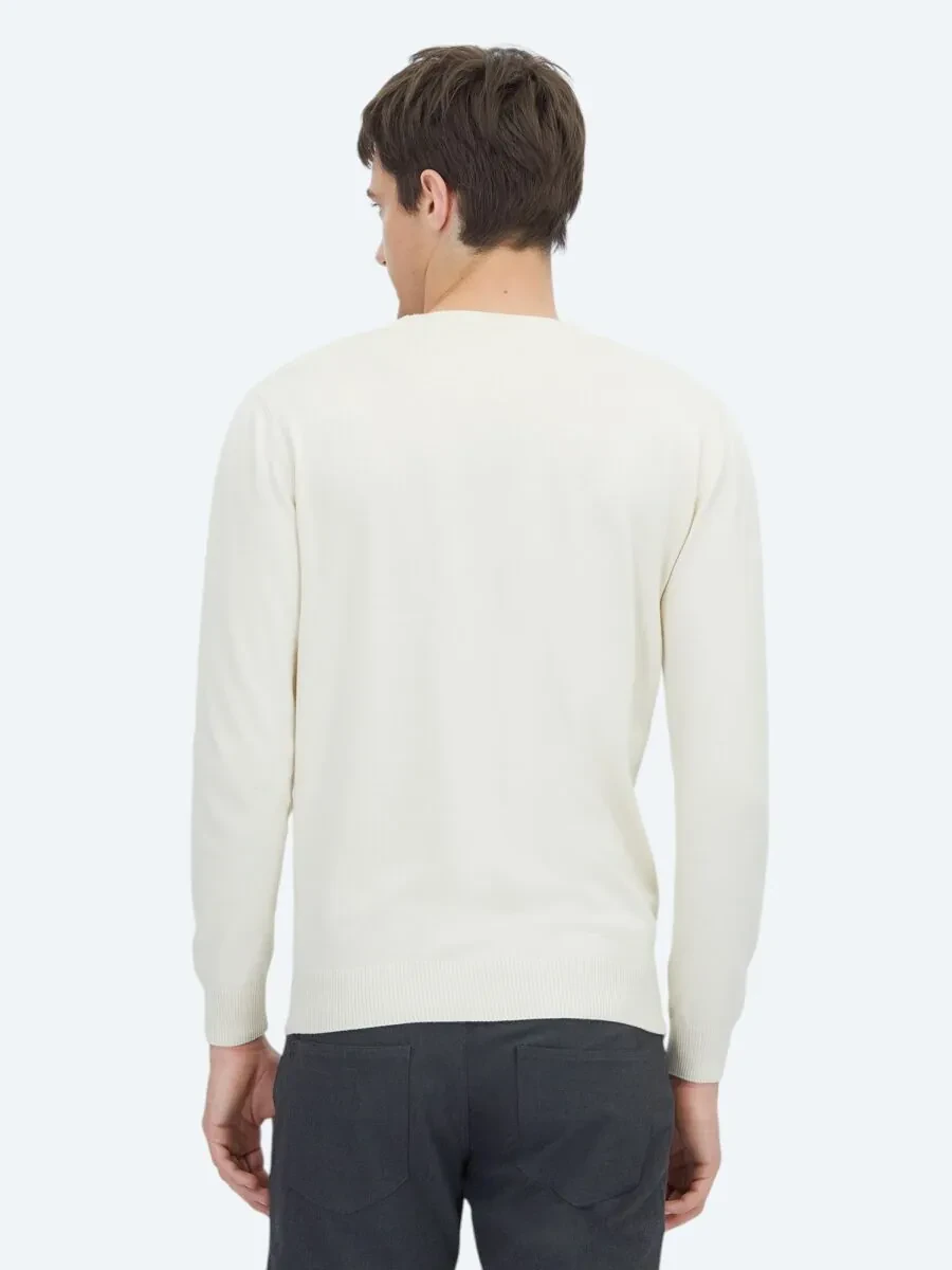 Ecru Knitwear Sweatshirt - 6