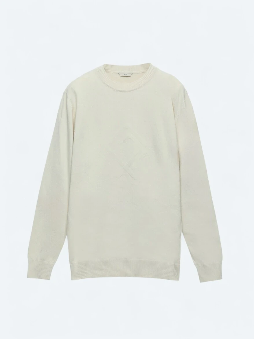 Ecru Knitwear Sweatshirt - 7